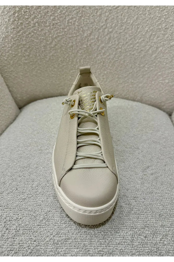 A/S Paul Green Trainer Ivory/Gold