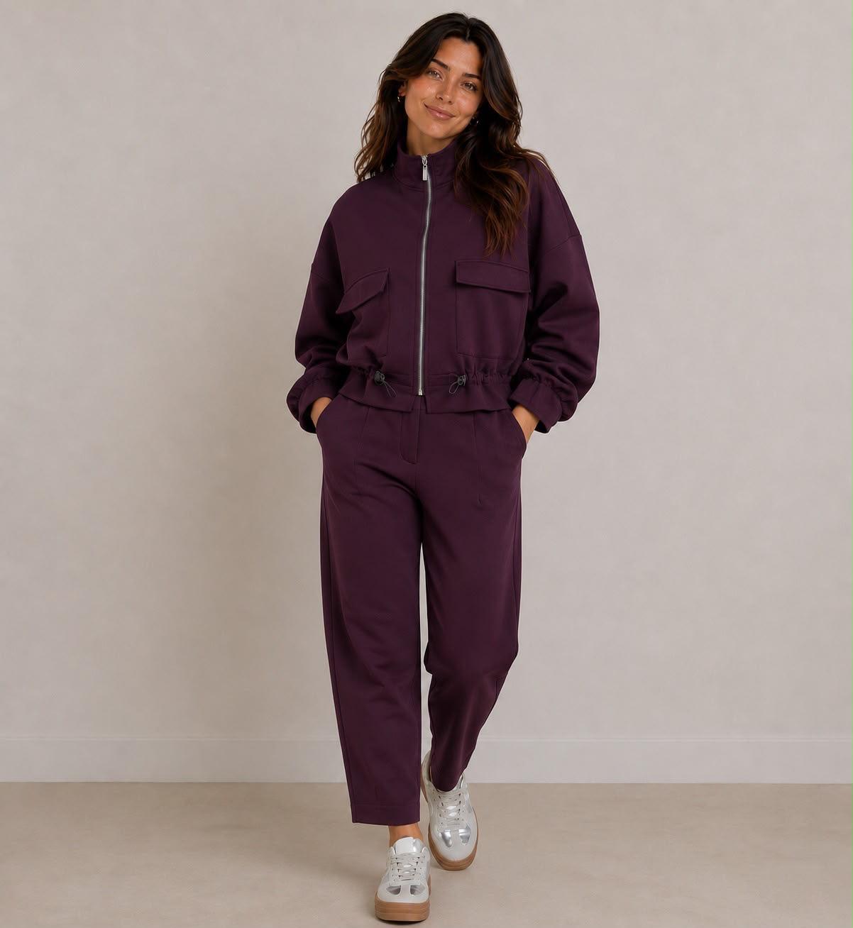 Kayla Aubgerine Lesuire Suit