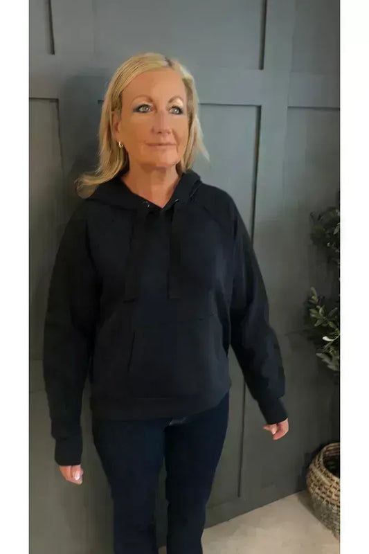 French Connection Navy\Black Trim Detail Hoodie