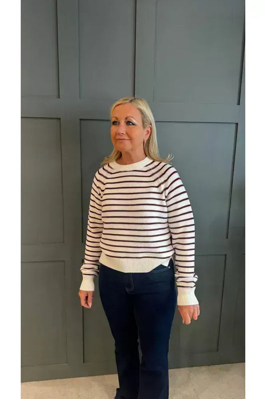 French Connection White Lily Mozart Crew Jumper