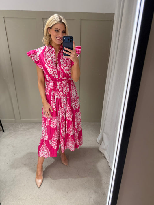 Dream Long Beach Dress Pink