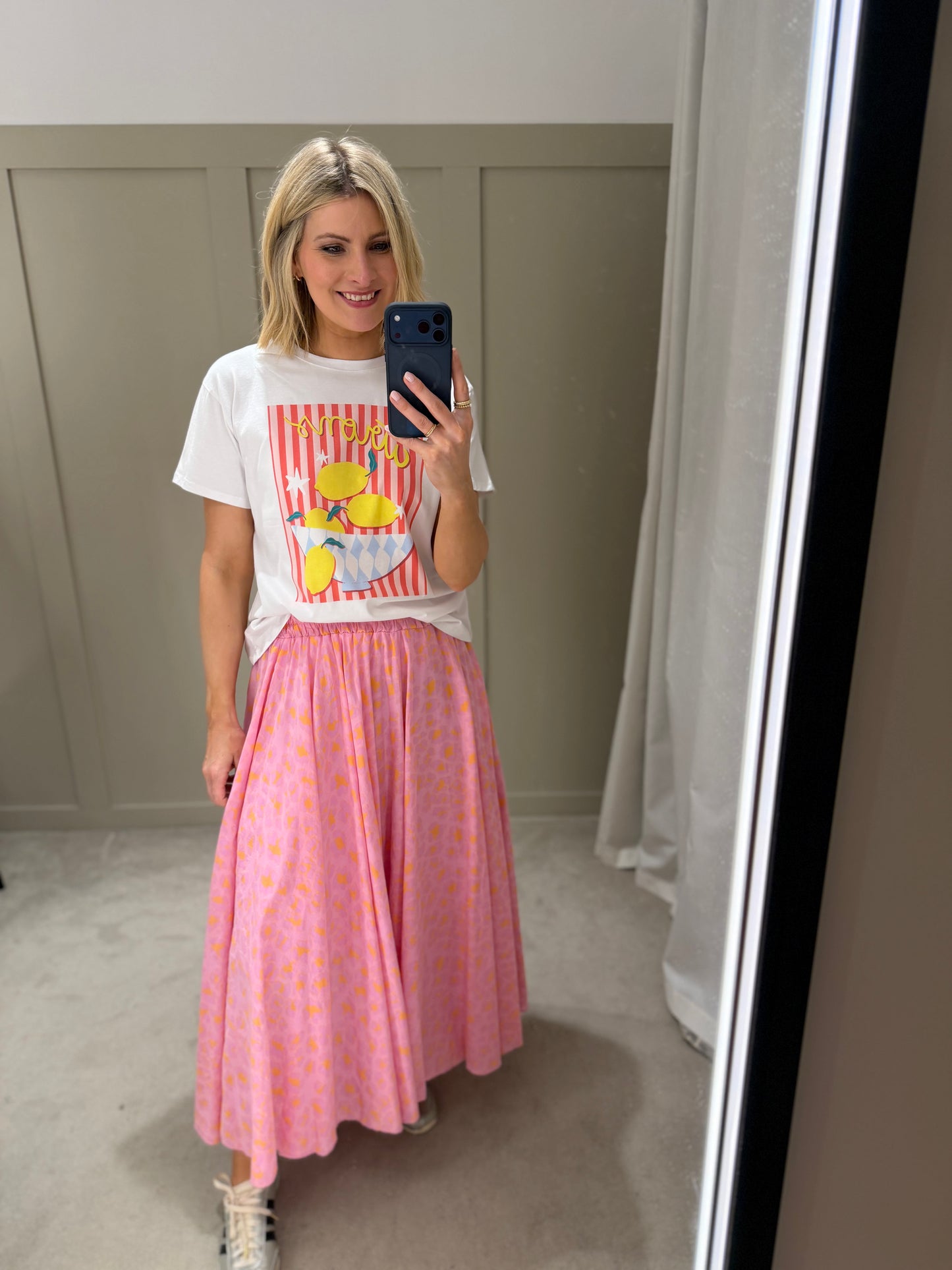 Carla Leo Skirt Pink/Orange