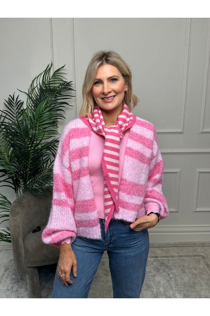 Killy Rose Stripe Cardi