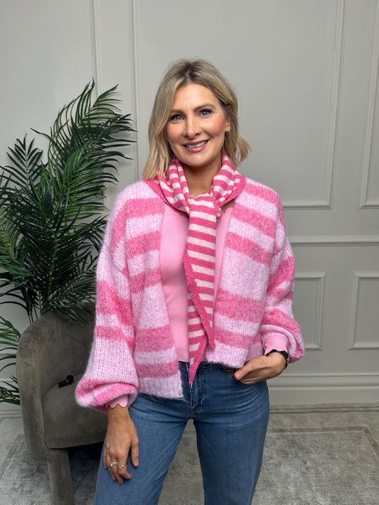 Killy Rose Stripe Cardi