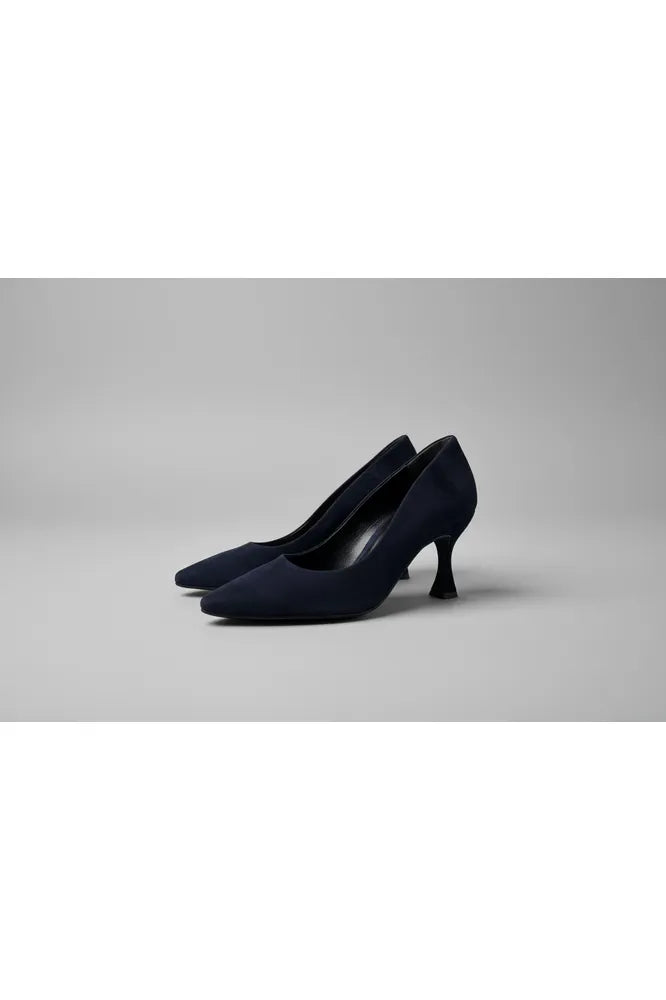 Paul Green Heels Samtziege Blau