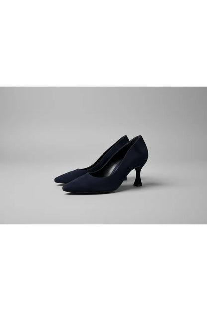 Paul Green Heels Samtziege Blau