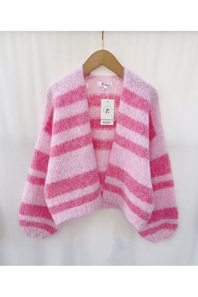 Killy Rose Stripe Cardi