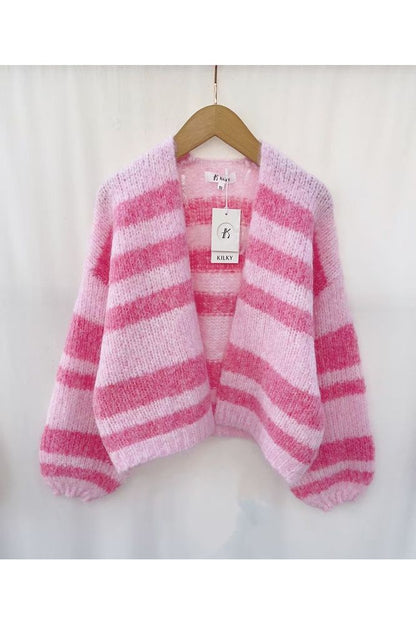 Killy Rose Stripe Cardi