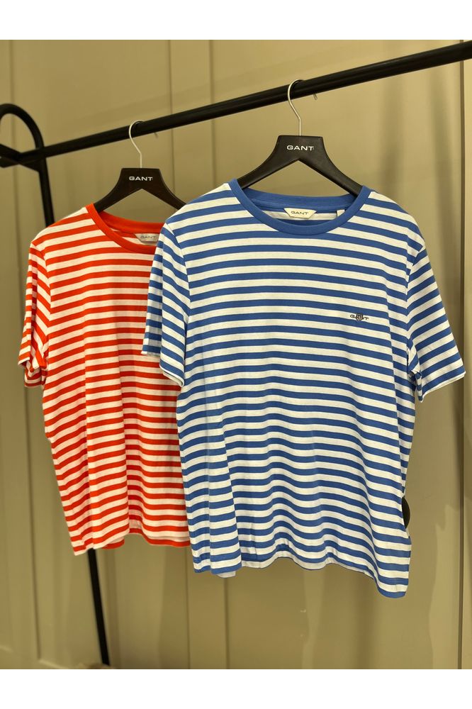 SS25 Gant Striped Shield SS T-Shirt