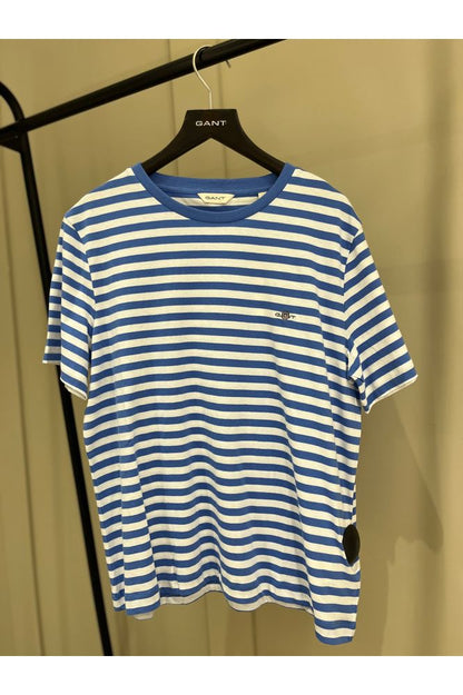 SS25 Gant Striped Shield SS T-Shirt