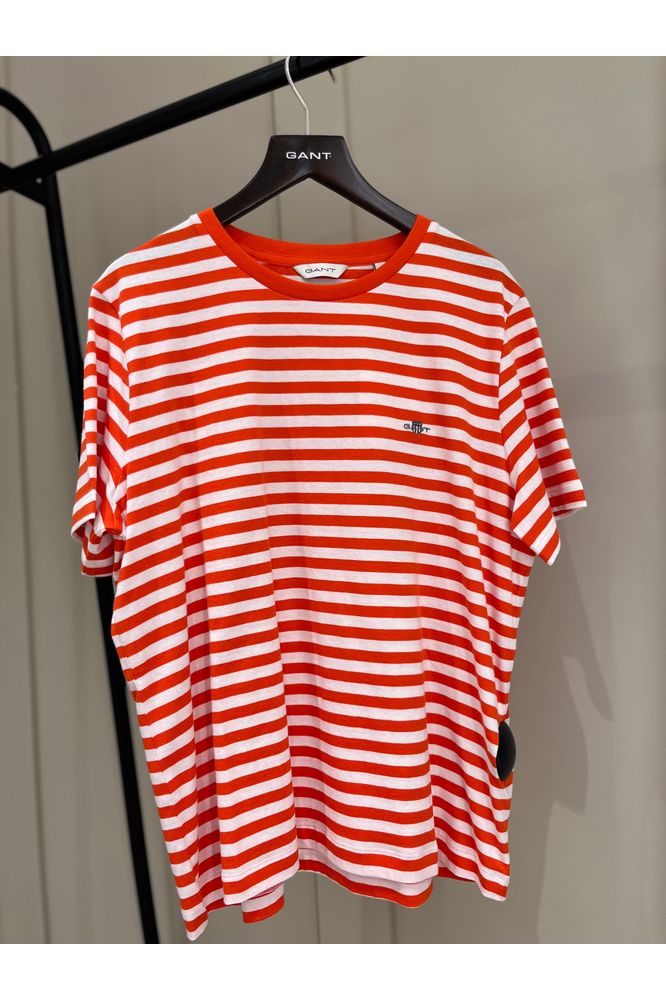 SS25 Gant Striped Shield SS T-Shirt