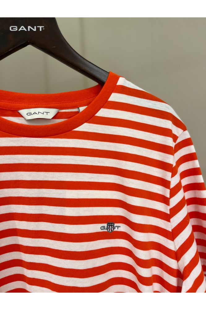 SS25 Gant Striped Shield SS T-Shirt