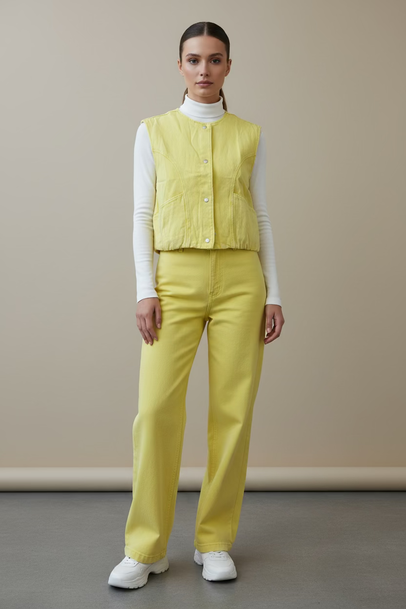 Killy Yellow Denim Gilet