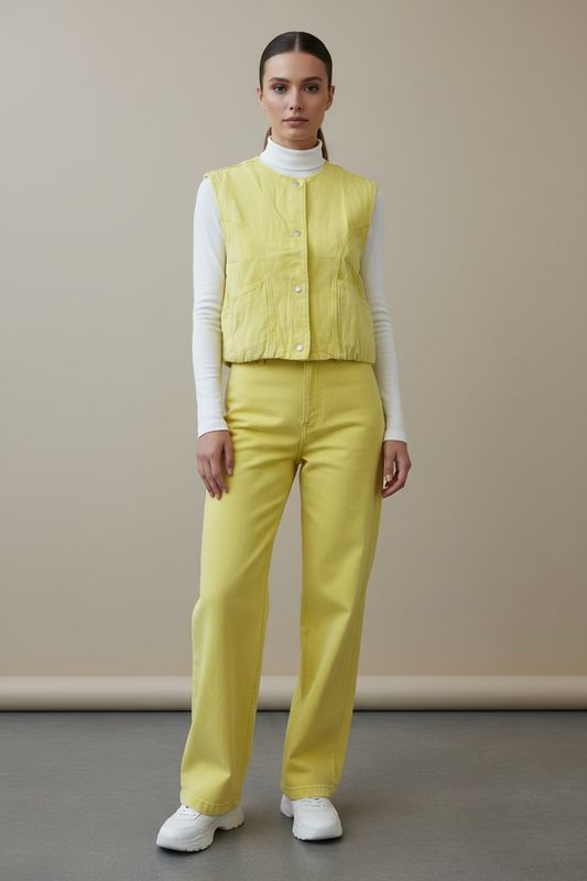 Killy Yellow Denim Gilet