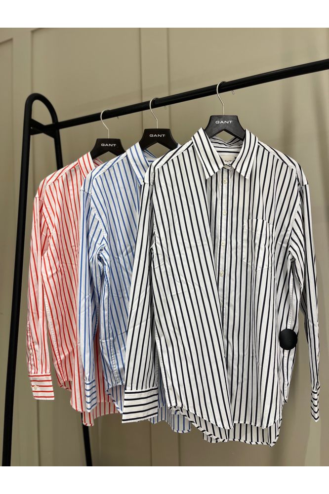 SS25 Gant REL Poplin Striped Shirt