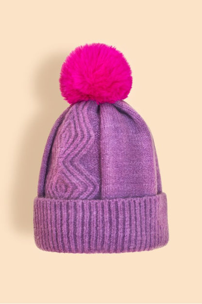 AW24 Powder Ingrid Bobble Hat