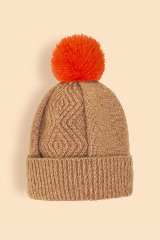 AW24 Powder Ingrid Bobble Hat