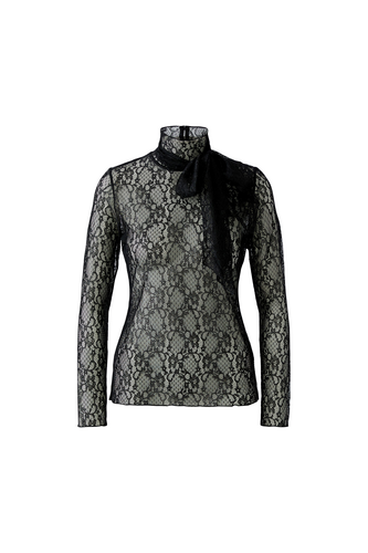 Oui Turtleneck Shirt Black 99907