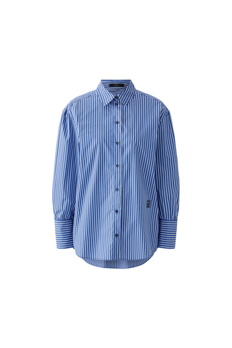 Oui Blouse Blue White 99200