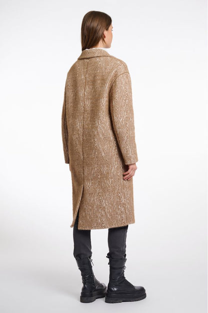 Rino & Pelle Inge Coat Brew Birch Zigzag