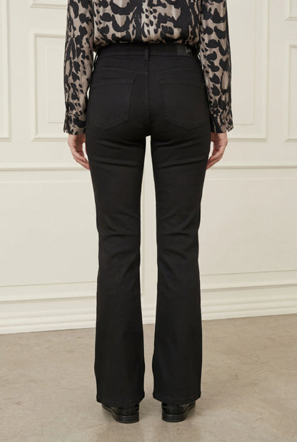 I Say Flare Coated Trouser-Black