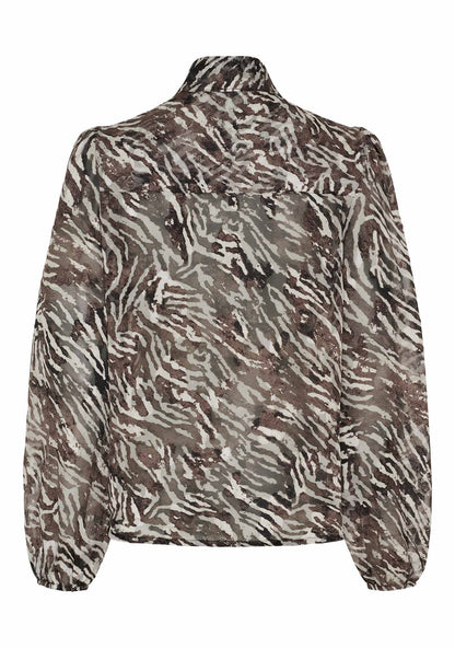 I Say Jill Blouse Flowing Brown