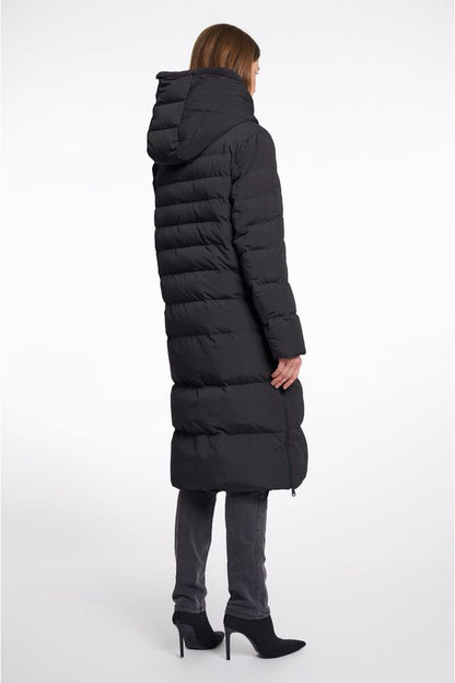 Rino & Pelle Keilafur Hooded Coat BlackStone
