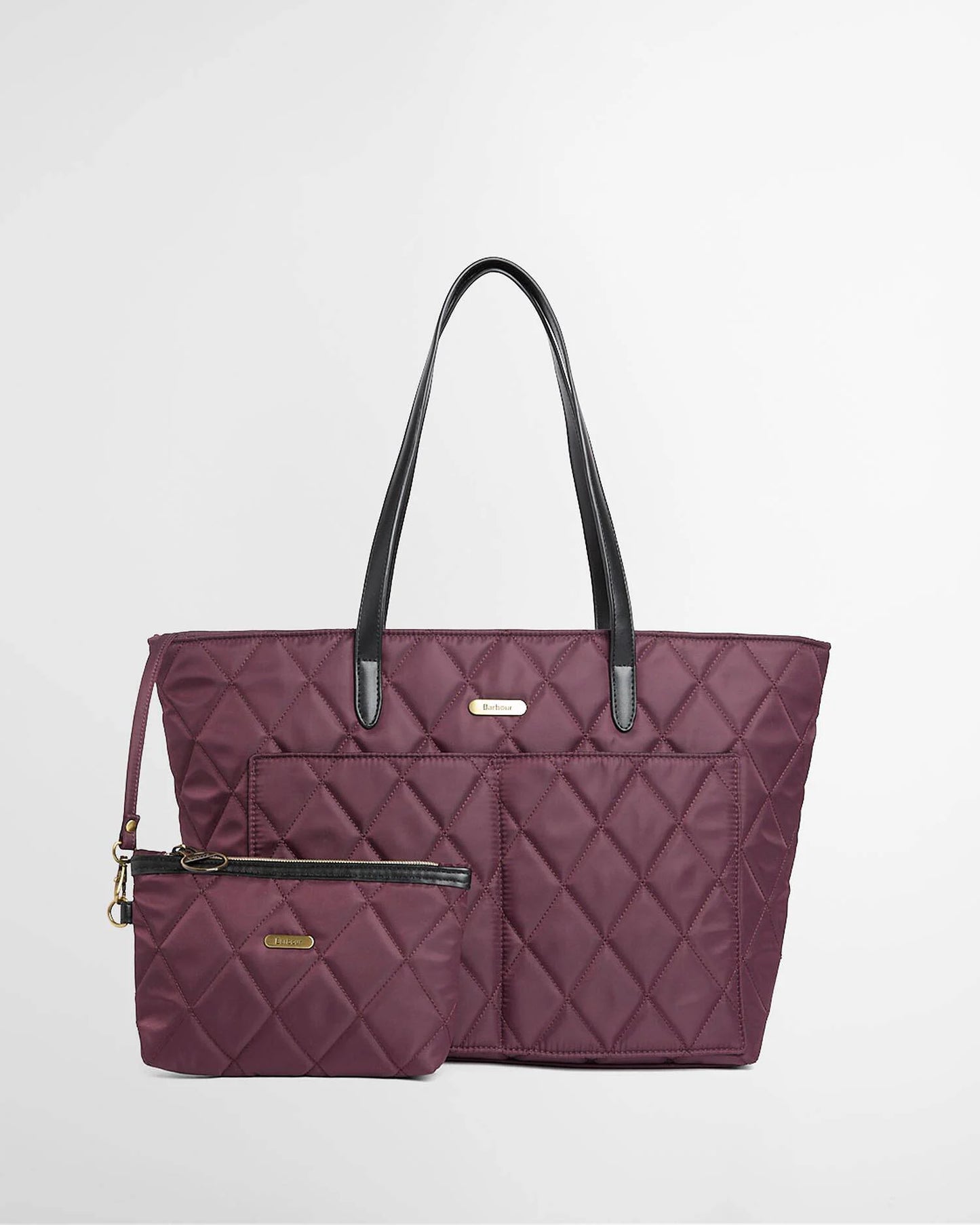 Barbour Quilted Tote Fig