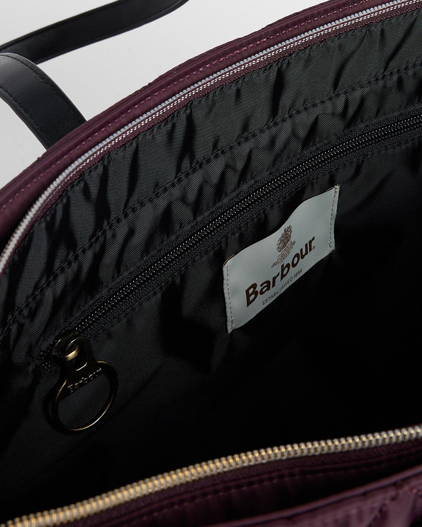 Barbour Quilted Tote Fig