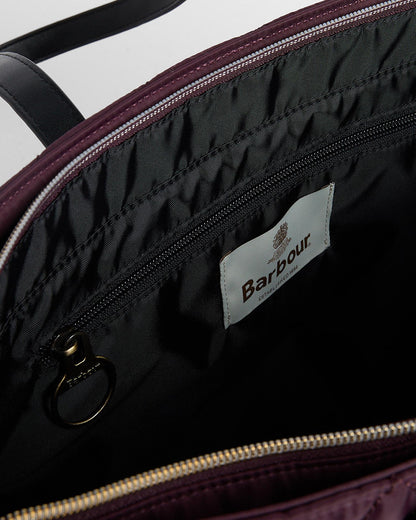 Barbour Quilted Tote Fig