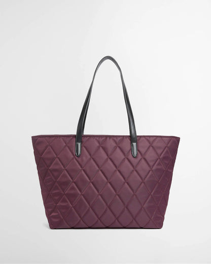 Barbour Quilted Tote Fig