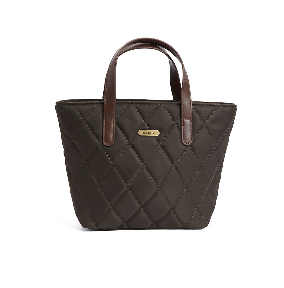 Barbour Mini Quilt Tote Bag Olive