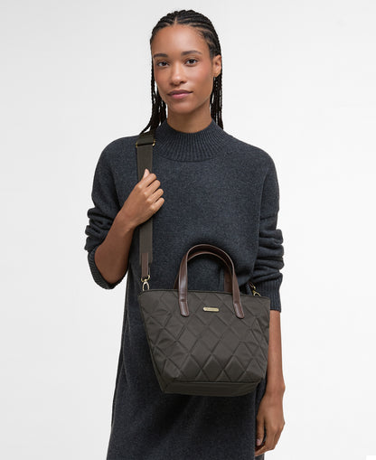 Barbour Mini Quilt Tote Bag Olive