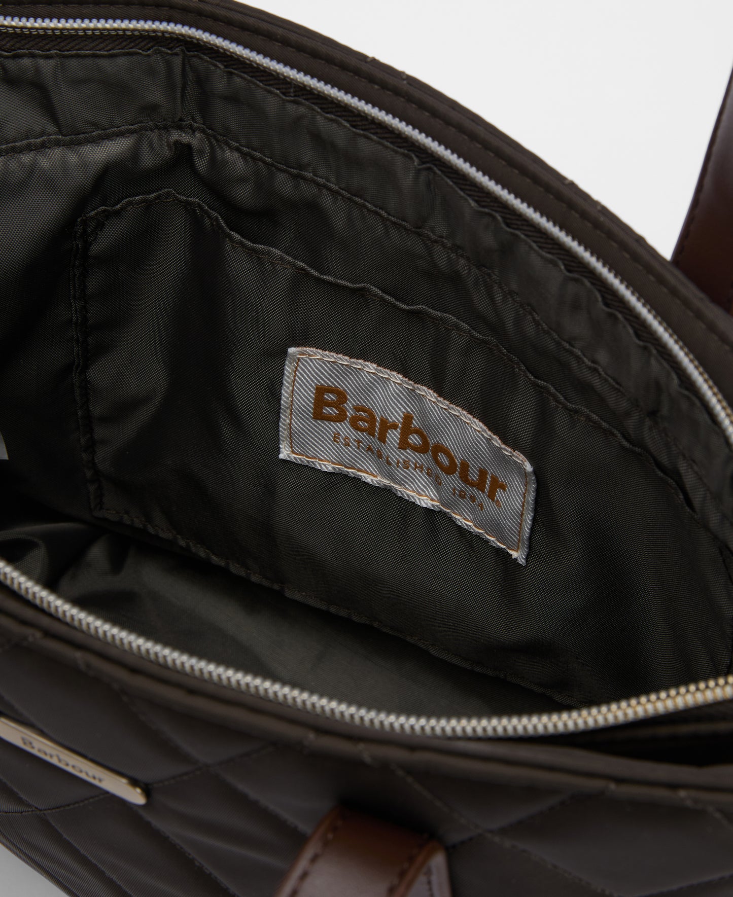 Barbour Mini Quilt Tote Bag Olive