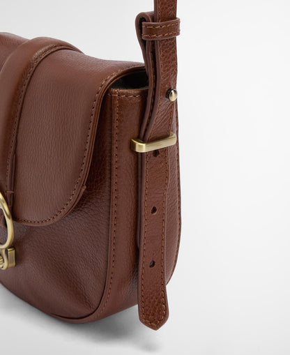 Barbour Elm Leather Bag Brown