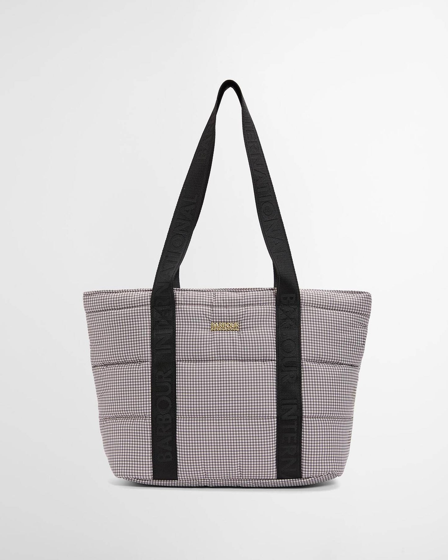Barbour Monaco Check Tote Bag Truffle