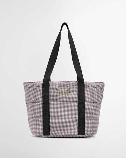 Barbour Monaco Check Tote Bag Truffle