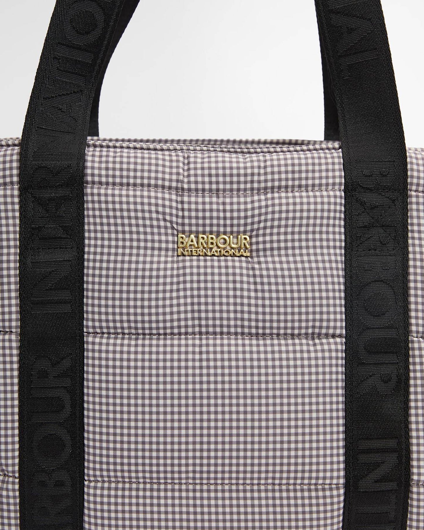 Barbour Monaco Check Tote Bag Truffle