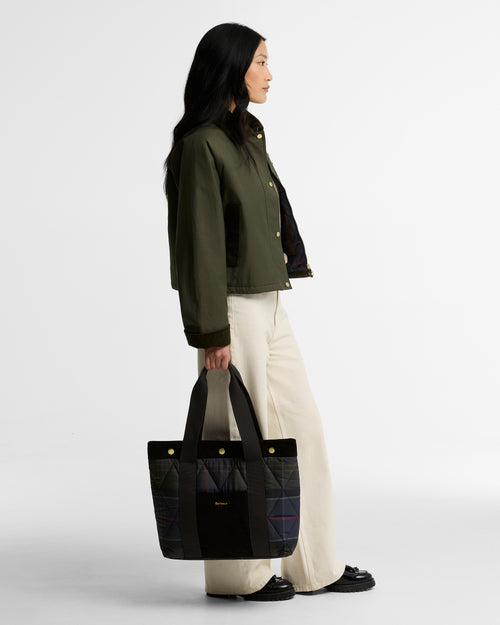 Barbour Healy Tote Bag in Shadow Classic Tartan