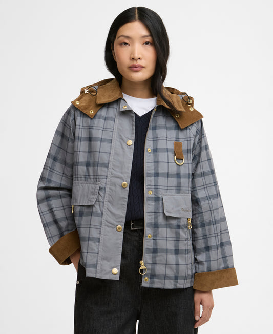 Barbour Carnforth Casual Jacket Grey Tartan