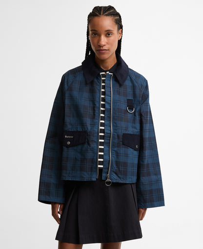 Barbour Baiton Cord Collar Tartan Casual Jacket