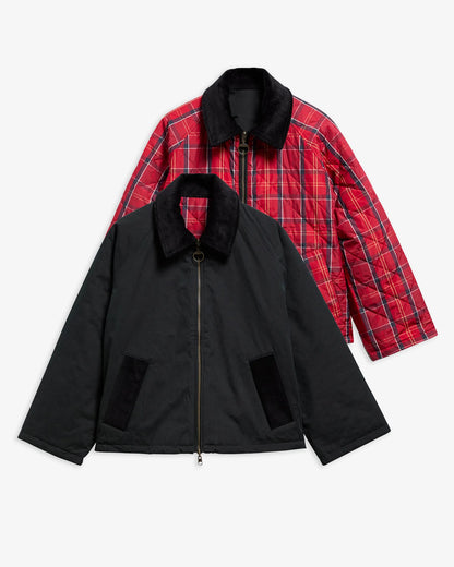 Barbour Dawn Reversible Jacket Black/Cardinal