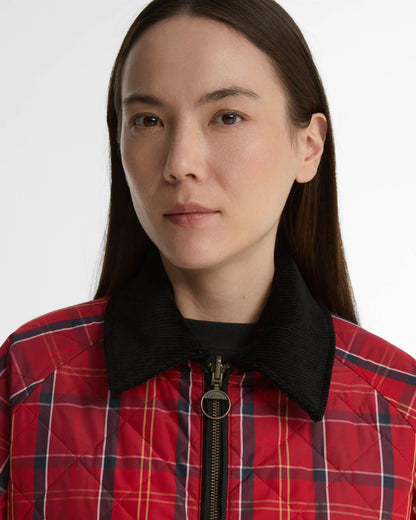 Barbour Dawn Reversible Jacket Black/Cardinal