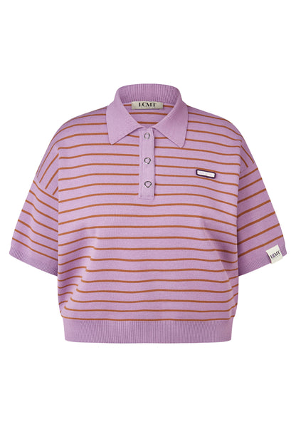 Le Comte Stripe Pullover-Lavender
