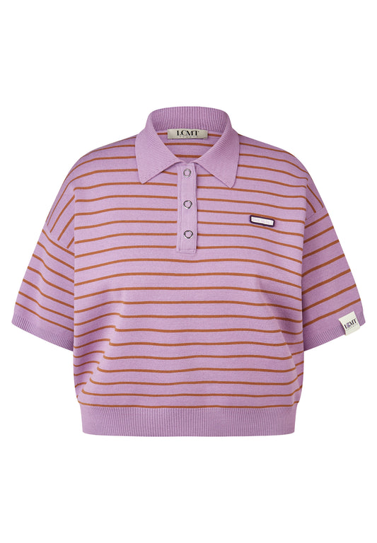 Le Comte Stripe Pullover-Lavender
