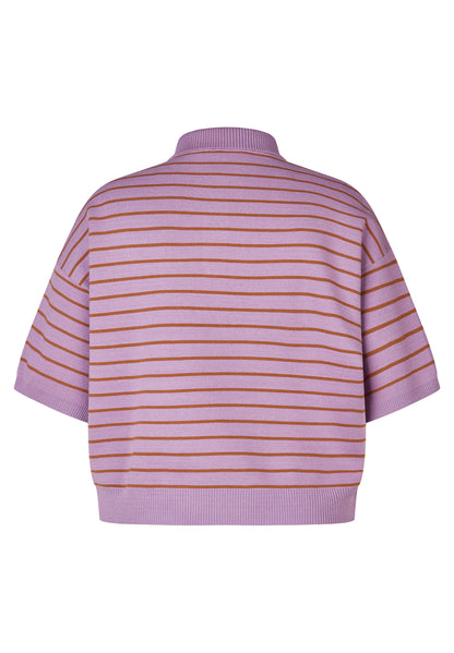 Le Comte Stripe Pullover-Lavender