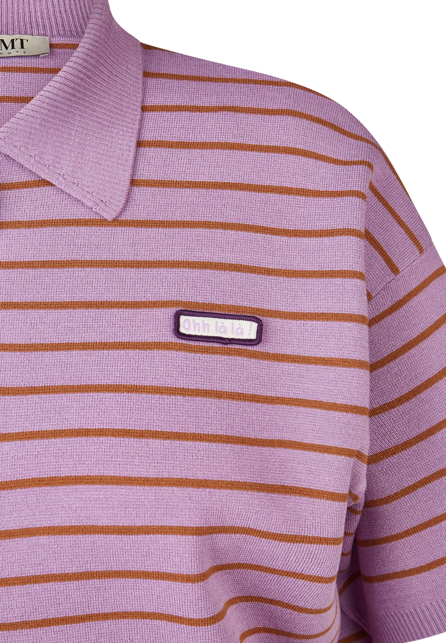 Le Comte Stripe Pullover-Lavender