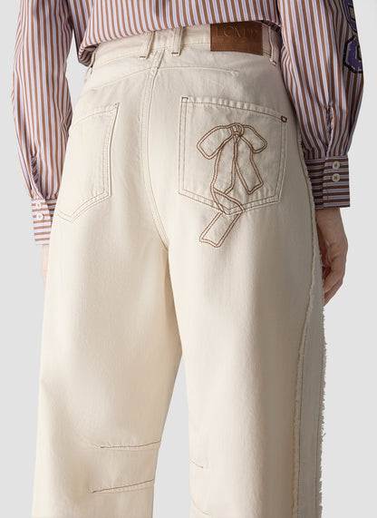 Le Comte Barrel Trousers-Macadamia