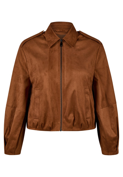 Le Comte Suede Jacket-Cinnamon
