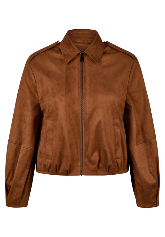 Le Comte Suede Jacket-Cinnamon